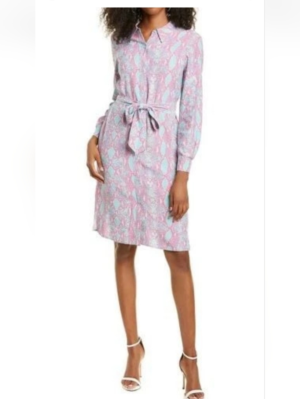 DVF Diane Von Furstenberg Kadina Sea Python Crest Size 14 NWT $348